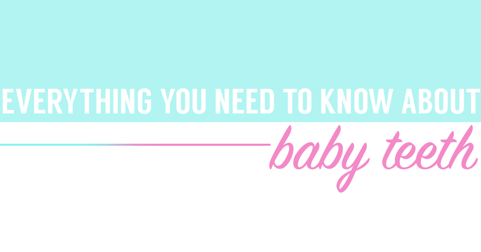 Text as image: Everything you wanted to know about baby teeth
